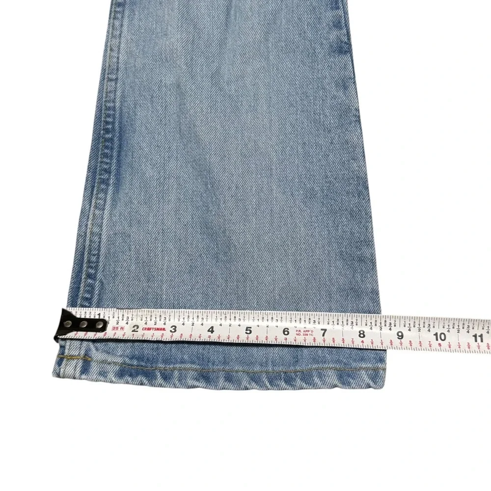 Vintage 2000s Gap Flared Cotton Blue Light Wash Jeans Youth 14 Slim (23.5x28.75)